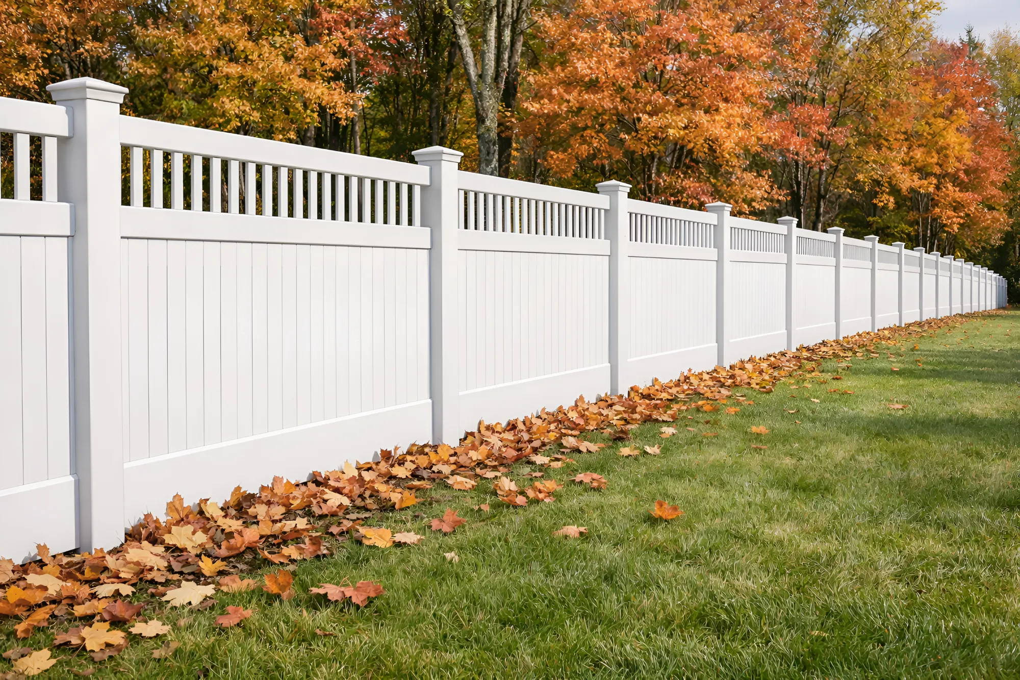 Modern Dark Composite Privacy Fence with Sleek Design